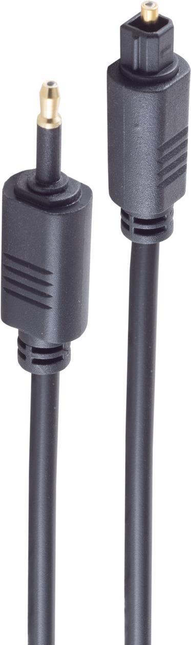 shiverpeaks BS69014-0.5 Audio-Kabel 0,5 m TOSLINK 3.5mm Schwarz (BS69014-0.5)