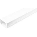 StarTech.com Solid Cable Management Raceway with Adhesive Tape & Cover, 1-3/4"(45mm)W x 1-1/8"(27mm)H, 6ft(1.8m) length, PVC Network/Power Cord Hider Kit, Wall Wire Duct System, UL Listed (CBMOWD4527)