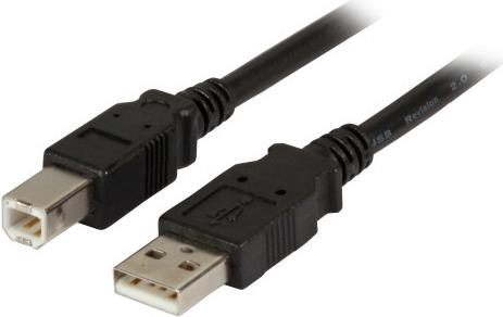 EFB-Elektronik USB 2.0 Anschlusskabel A-B, 1,8m, schwarz (K5256SW.1,8)