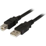 EFB-Elektronik USB 2.0 Anschlusskabel A-B, 1,8m, schwarz (K5256SW.1,8)