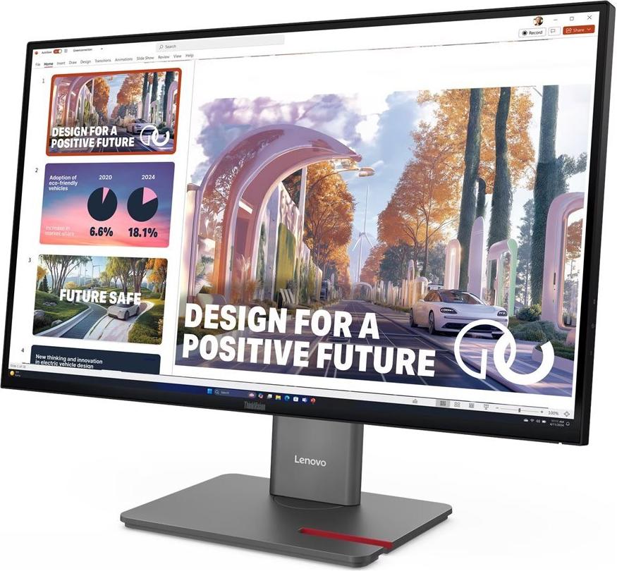 Lenovo ThinkVision P27QD-40 27" QHD USB-C-Docking-Monitor Raven Black