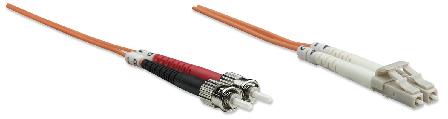 Intellinet LWL Duplex Patchkabel OM1 LC/ST 2 m Orange
