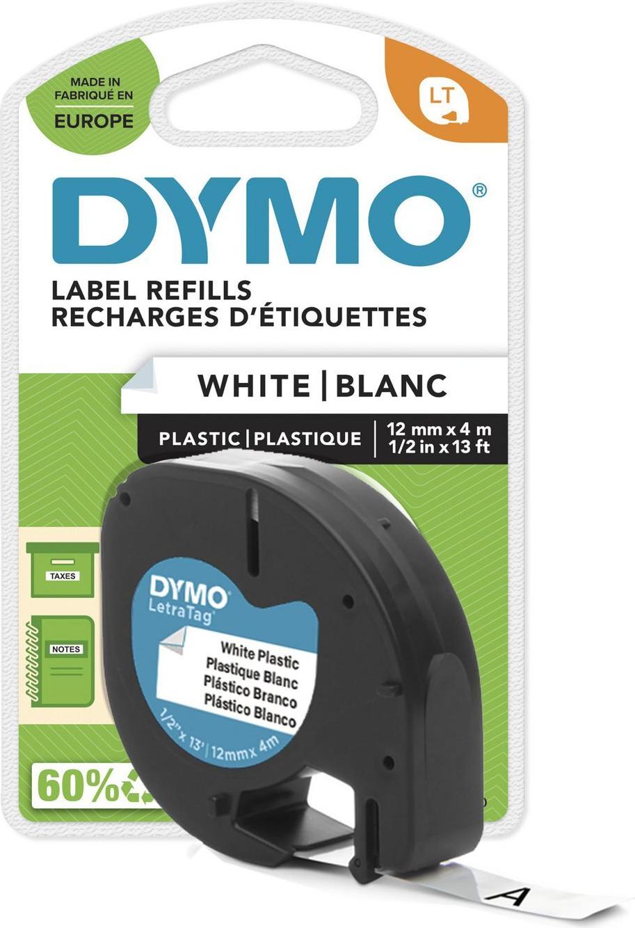 Dymo DYMO LetraTAG 12 mm x 4 m Weiß