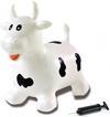 Jamara Hüpftier Kuh weiß/schwarz mit Pumpe (460318)
