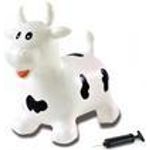 Jamara Hüpftier Kuh weiß/schwarz mit Pumpe (460318)