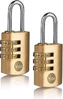 YALE Y150B/22/120/2 Vorhängeschloss 22 mm 2er Set Zahlenschloss (Y150B/22/120/2)