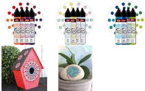 ViVA DECOR Zen-Pen Farbset Magischer Moment, 4er Set gebrauchsfertige Farbe auf Wasserbasis, leichte Anwendung, - 1 Stück (800158901)