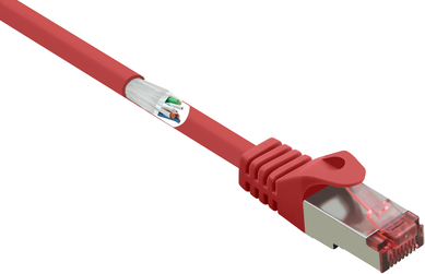 Renkforce RF-5276306 RJ45 Netzwerkkabel, Patchkabel CAT 6 S/FTP 3.00 m Rot mit Rastnasenschutz, vergoldete Steckkontakte, Flammwidrig 1 St. (RF-5276306)