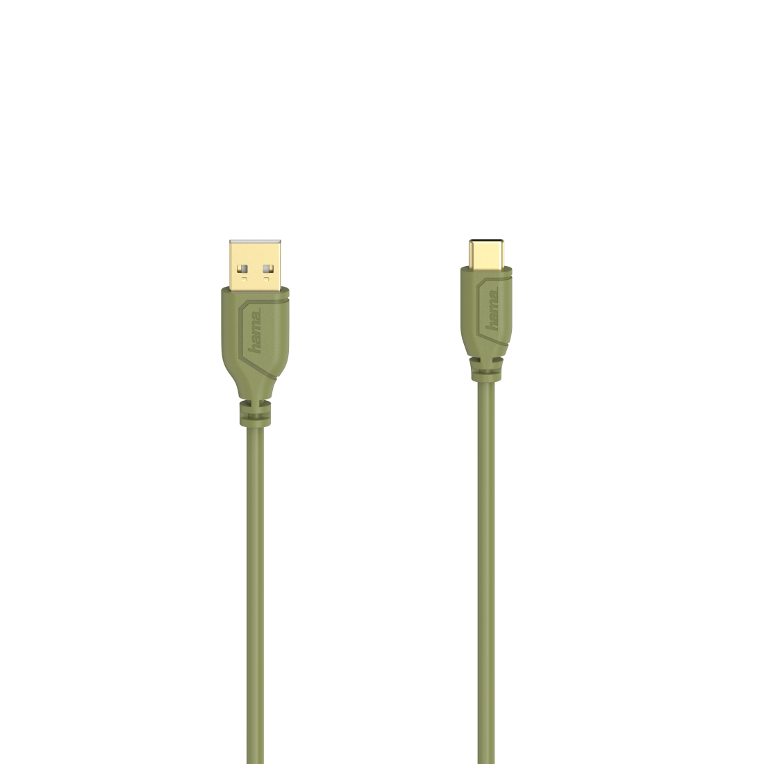 Hama Flexi-Slim USB Kabel 0,75 m USB 2.0 USB C USB A Grün (00200637)