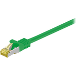 Wentronic GoobayCat.7 Rohkabel Patchkabel, S/FTP (PiMF), Grün, 0.5 m - LSZH halogenfrei, Kupfer, RJ45 Stecker (91577)
