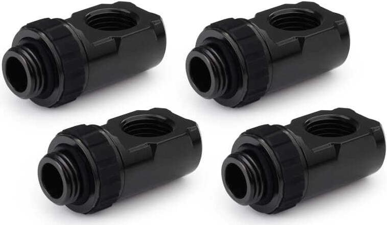 Alphacool Apex Grip Adapter 90° AG/IG G1/4 drehbar schwarz Set 4 St. (14932)