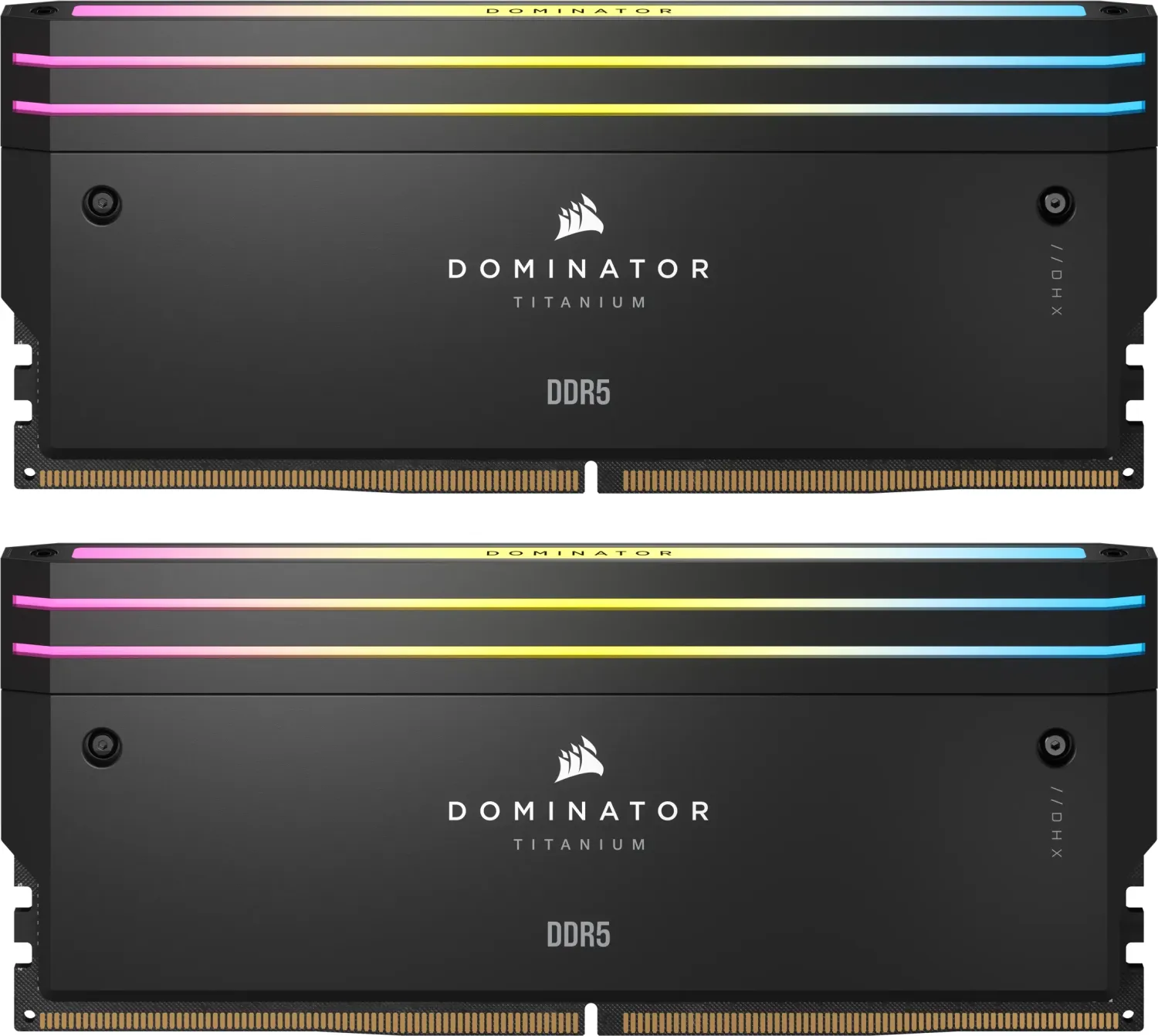 Corsair Dominator Titanium CMP32GX5M2X7200C34. Komponente für: PC, Speicherkapazität: 32 GB, Speicherlayout (Module x Größe): 2 x 16 GB, Interner Speichertyp: DDR5, Speichertaktfrequenz: 7200 MHz, Memory Formfaktor: 288-pin DIMM, CAS Latenz: 34 (CMP32GX5M2X7200C34) (geöffnet) (B-Ware)