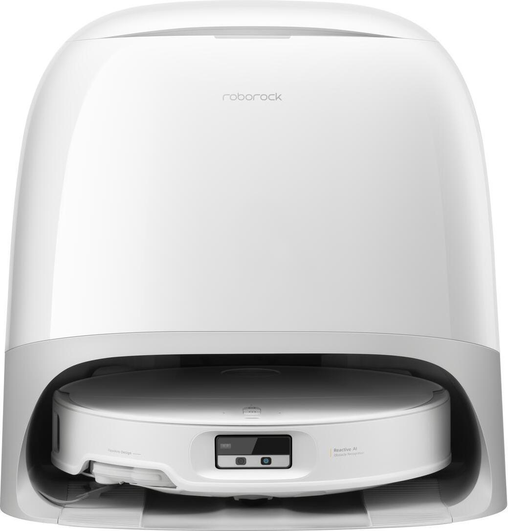 Roborock Qrevo CurvX, Saugroboter - (weiß, Mit Multifunktions-Dockingstation 3.0 Thermo+) (QRCX02-00)