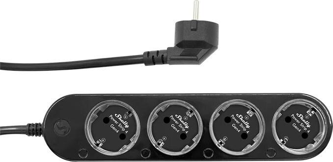 Shelly · Plug & Play""Power Strip 4 Gen4""· Smarte Steckdosenleiste· 4x 12A· (Shelly_PS4_Gen4_s)