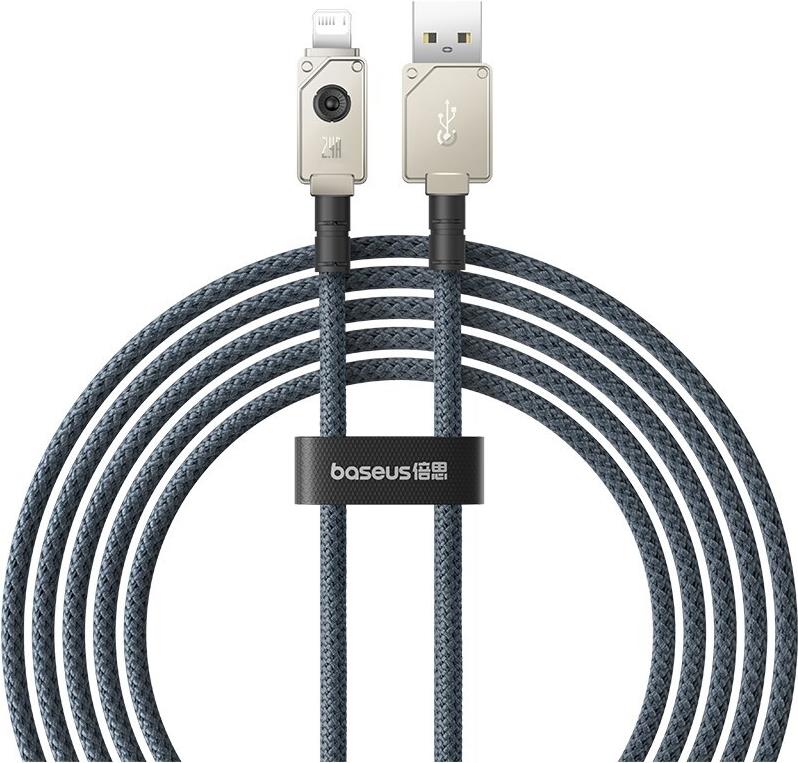 Baseus Unbreakable USB A zu iP Kabel 2 m 5V-2.4A Schwarz (P10355802111-01)