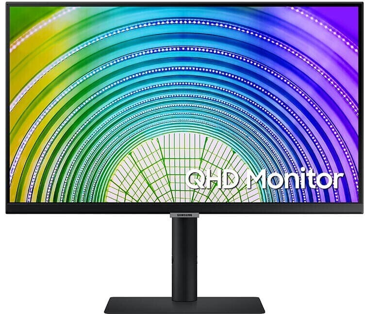 Samsung S24A600UCU - S60UA Series - LED-Monitor - 61 cm (24) - 2560 x 1440 QHD @ 75 Hz - IPS - 300 cd/m² - 1000:1 - HDR10 - 5 ms - HDMI, DisplayPort, USB-C - Schwarz