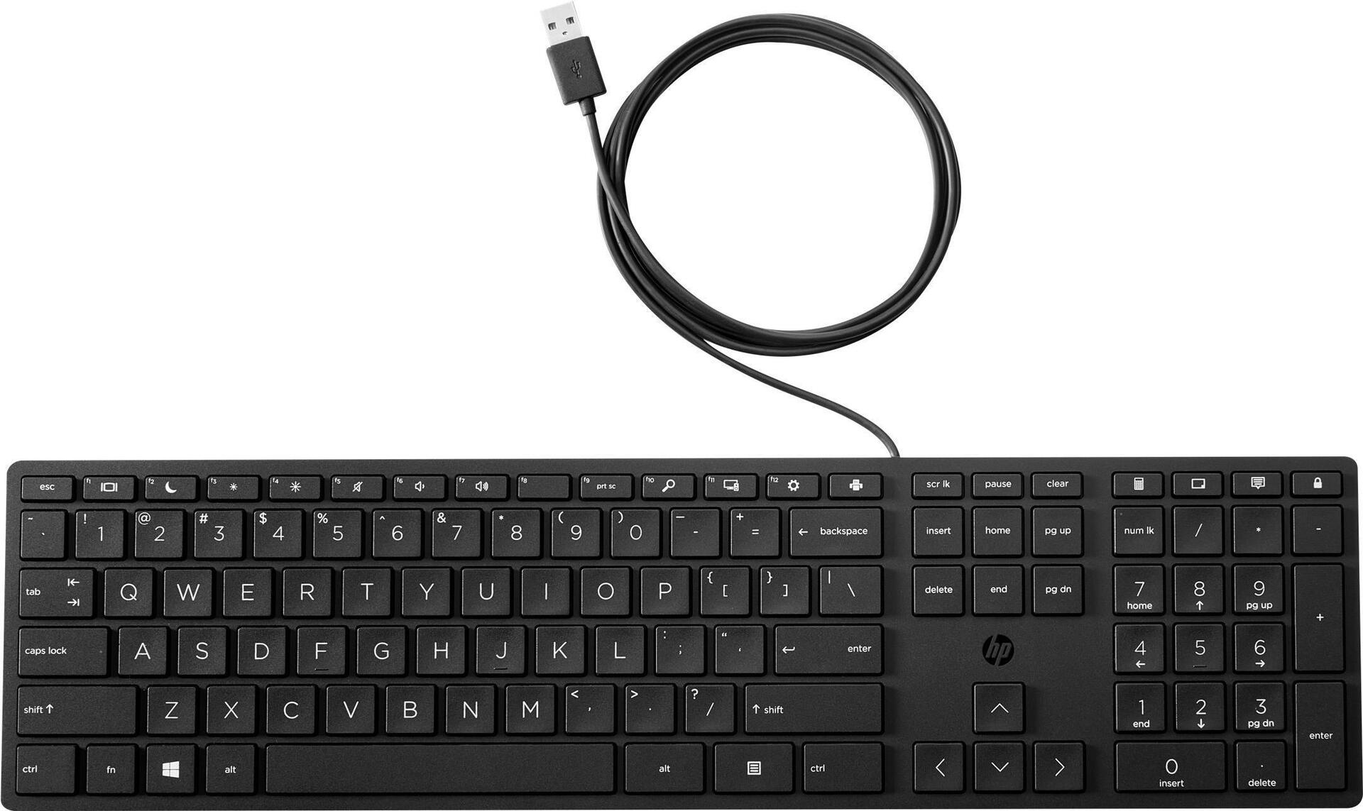 HP Desktop 320K Tastatur USB QWERTY Englisch Packung mit 12 