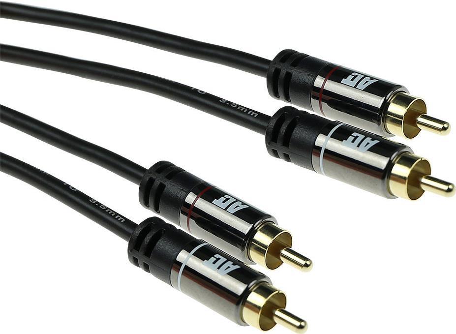 ADVANCED CABLE TECHNOLOGY 3 meter High Quality audio connection cable 2x RCA male - 2x RCA male