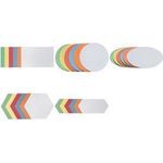 FRANKEN Moderationskarte, selbstklebend, 98 x 149 mm sortiert in den Farben: weiß, hellblau, rot, gelb, orange - 1 Stück (MKS2199)