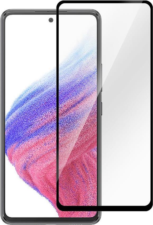 eSTUFF ES504085. Displayschutzart: Klare Bildschirmschutzfolie, Markenkompatibilität: Samsung, Kompatibilität: Galaxy A53 5G, Schutzfunktion: Kratzresistent, Schockresistent. Private Filterungsfunktion, Material: Gehärtetes Glas, Produktfarbe: Schwarz, Transparent. Menge pro Packung: 1 Stück(e) (ES504085)