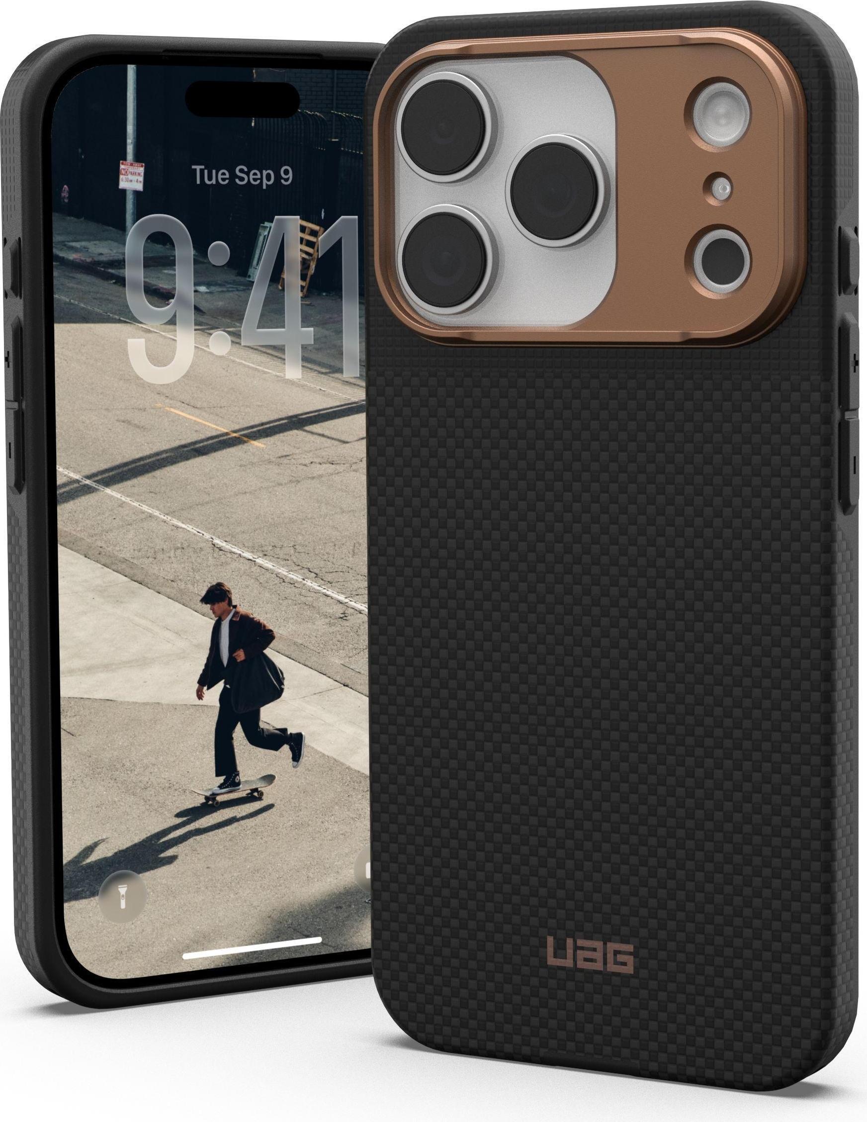 UAG Urban Armor Gear FIBR ARMR MagSafe Case | Apple iPhone 17 Pro | kevlar graphite/bronze | 114555113985 (114555113985)