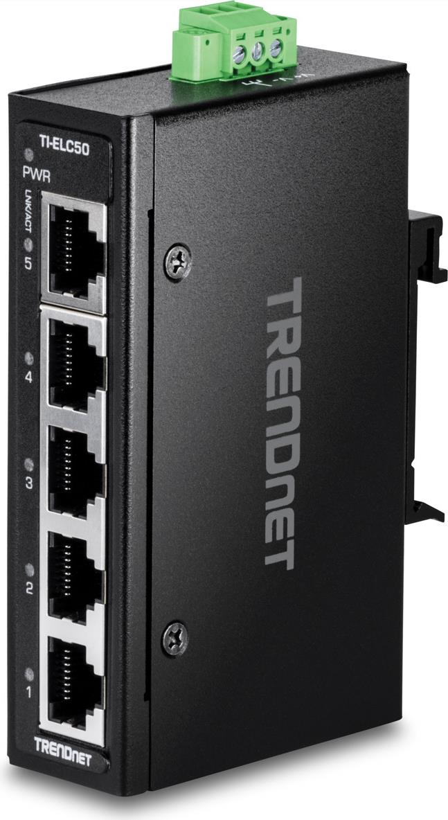 TRENDnet 5-PORT INDUSTRIAL FAST ETHERNET (TI-ELC50)