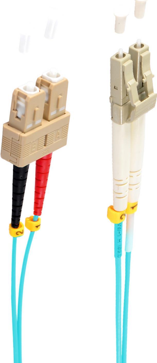 shiverpeaks BS77960/3 Glasfaserkabel 10 m LC SC OM3 Aqua-Farbe (BS77960/3)