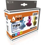 Pure Ink 170745990021 Druckerpatrone 4 Stück(e) Kompatibel Standardertrag Schwarz (EPST1636MP4)