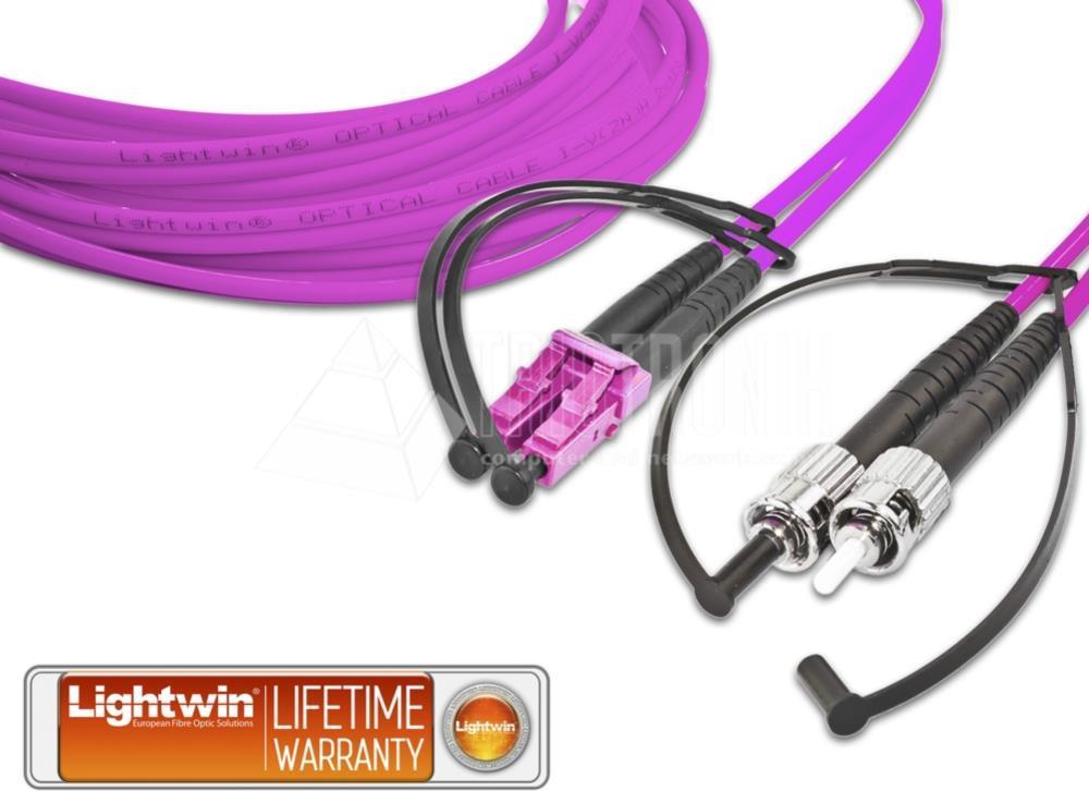 Lightwin LDP-50 LC-ST 2.0 OM4 Glasfaserkabel 2 m Violett (LDP-50 LC-ST 2.0 OM4)