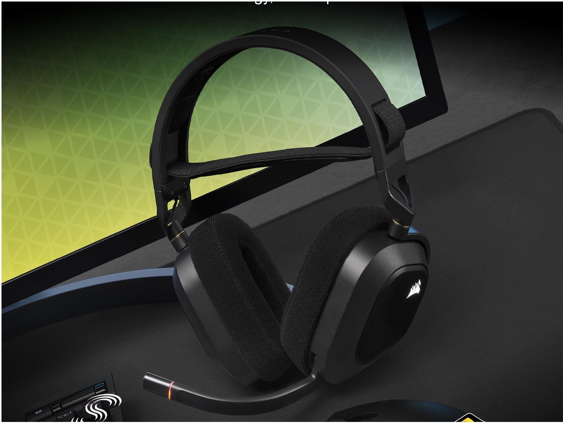 Corsair HS80 RGB USB Gaming-Headset Schwarz, Kohle