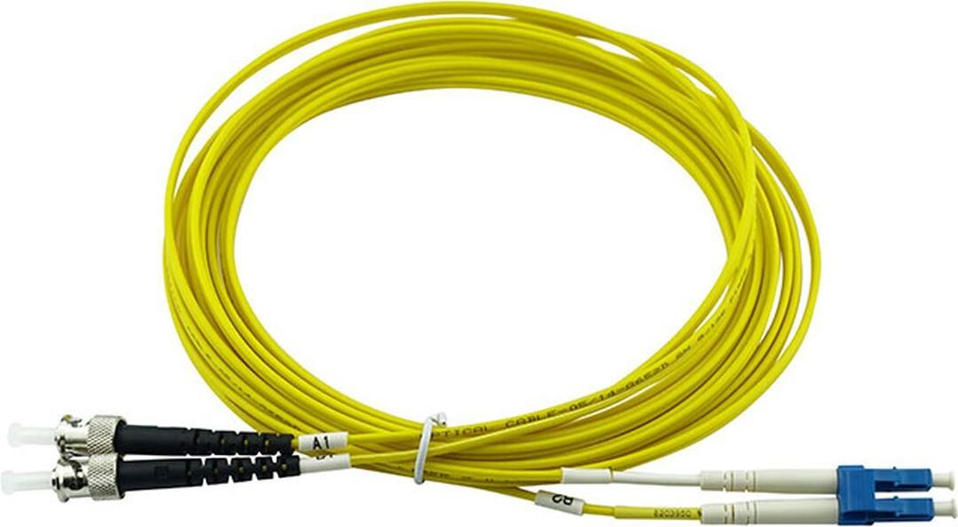 Kompatibles Cisco CAB-SMF-ST-LC-2 BlueOptics Duplex LWL Patchkabel, LC-UPC/ST-PC beige, 2 Meter, Singlemode, E9/125µm G.657.A1, Eingangsdämpfung: unter 0.2dB, Markenfaser, Keramik Ferrule, inkl. Messprotokoll (CAB-SMF-ST-LC-2-BO)