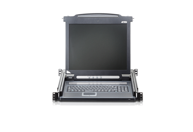 ATEN CL1000M-ATA-AG KVM-Konsole 17" LCD 1U Rack-Mount PS/2 VGA Schwarz