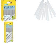 Rapid Klebepatrone PVC & Kabel, 12 mm Durchmesser, kurz Farbe: transparent, perfekt für PVC, Kabel, Kunststoffe, - 1 Stück (40107358)
