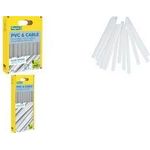 Rapid Klebepatrone PVC & Kabel, 12 mm Durchmesser, kurz Farbe: transparent, perfekt für PVC, Kabel, Kunststoffe, - 1 Stück (40107358)