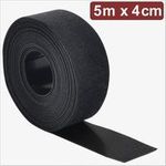 Quadrios 24CA309 Klettband zum Bündeln Haft- und Flauschteil L x B 5 m 4 cm Schwarz 5 (24CA309)