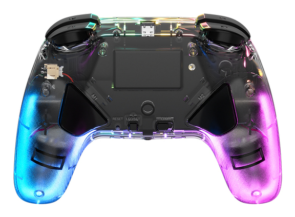 DragonShock Orion Glow Kabelloser Bluetooth Gamepad mit RGB-Beleuchtung für Nintendo Switch Schwarz