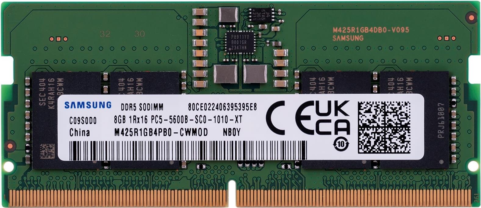 Samsung SO-DIMM 8GB DDR5 1Rx16 5600MHz PC5-44800 M425R1GB4PB0-CWM (M425R1GB4PB0-CWM)