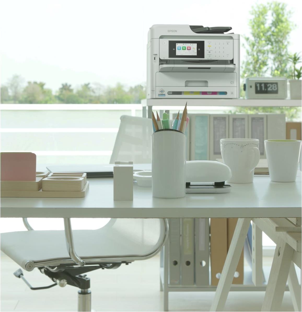 Epson WorkForce Pro WF-C5890DWF BAM Multifunktionsdrucker A4 WLAN Schwarz Weiß