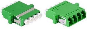 LogiLink LWL Kupplung-Set, LC-Duplex Quad, grün, 12er Set LC-Duplex Quad Kupplung (FA04LC6)