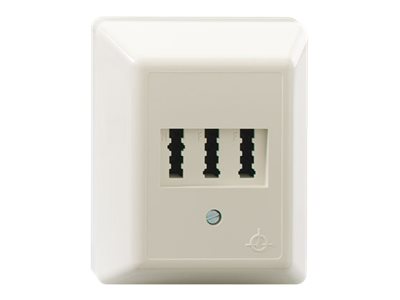 Rutenbeck AMS 1/2 NFF Ap Automatischer Mehrfachschalter Telefon TAE-NFF Pearl White