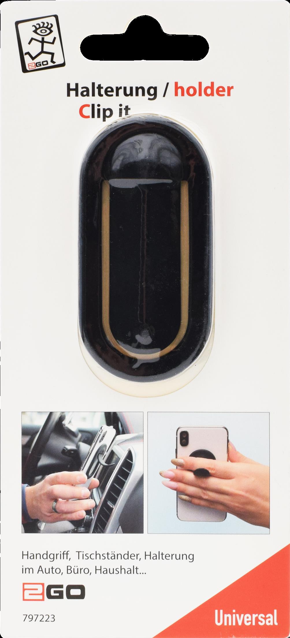 2GO 797223 Halterung Passive Halterung Handy/Smartphone Schwarz (797223)