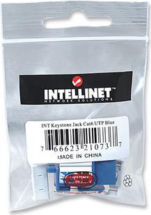 Intellinet Keystone Jack Cat6 Punch-down UTP blau (210737)