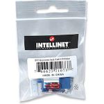 Intellinet Cat6 Modularbuchse, UTP, Keystone Jack, blau, benötigt LSA-Auflegewerkzeug (210737)
