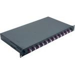 Helos LWL 19" Spleissbox 12 x LC Duplex OM4 spleißfertig schwarz (375559)