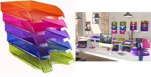 CEP Briefablage HAPPY, DIN A4, farbig sortiert aus Polystyrol, stapelbar, mit breitem Griffausschnitt, - 1 Stück (1020050811)