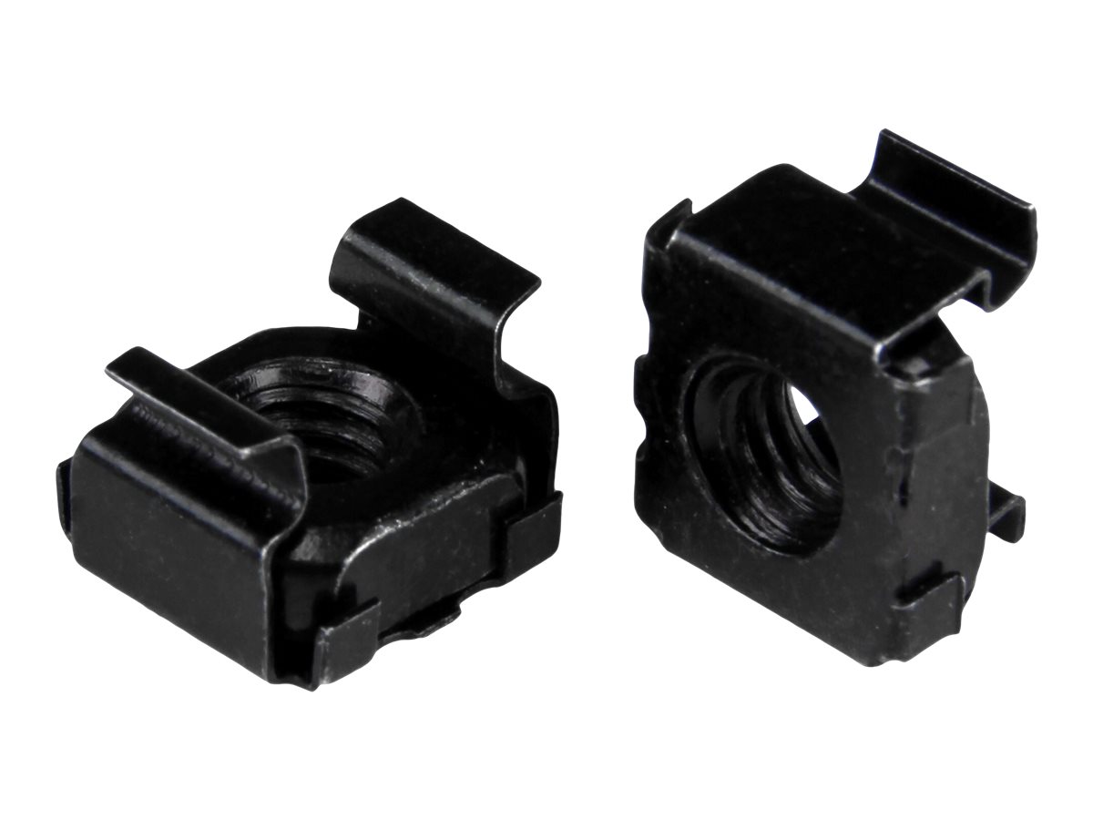 StarTech.com M6 Käfigmuttern 100er Pack mit Einbauwerkzeug Schwarz