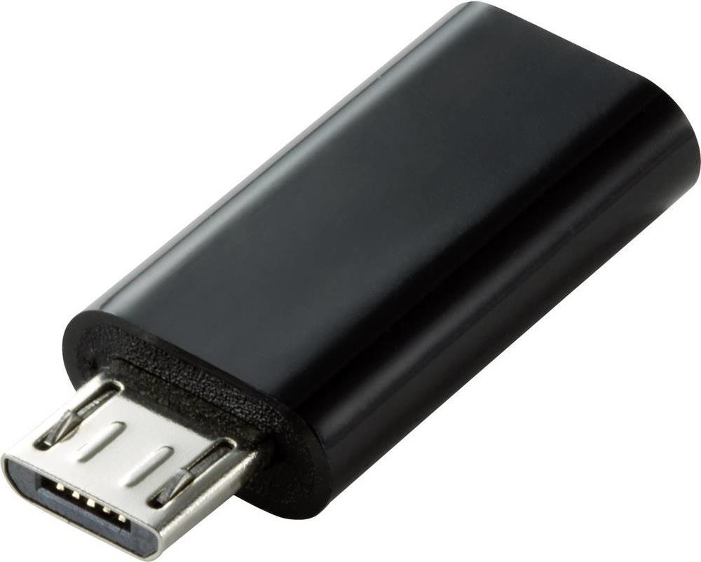 Renkforce RF-4472838 Kabelschnittstellen-/Gender-Adapter Micro USB-B USB Type C Schwarz (RF-4472838)