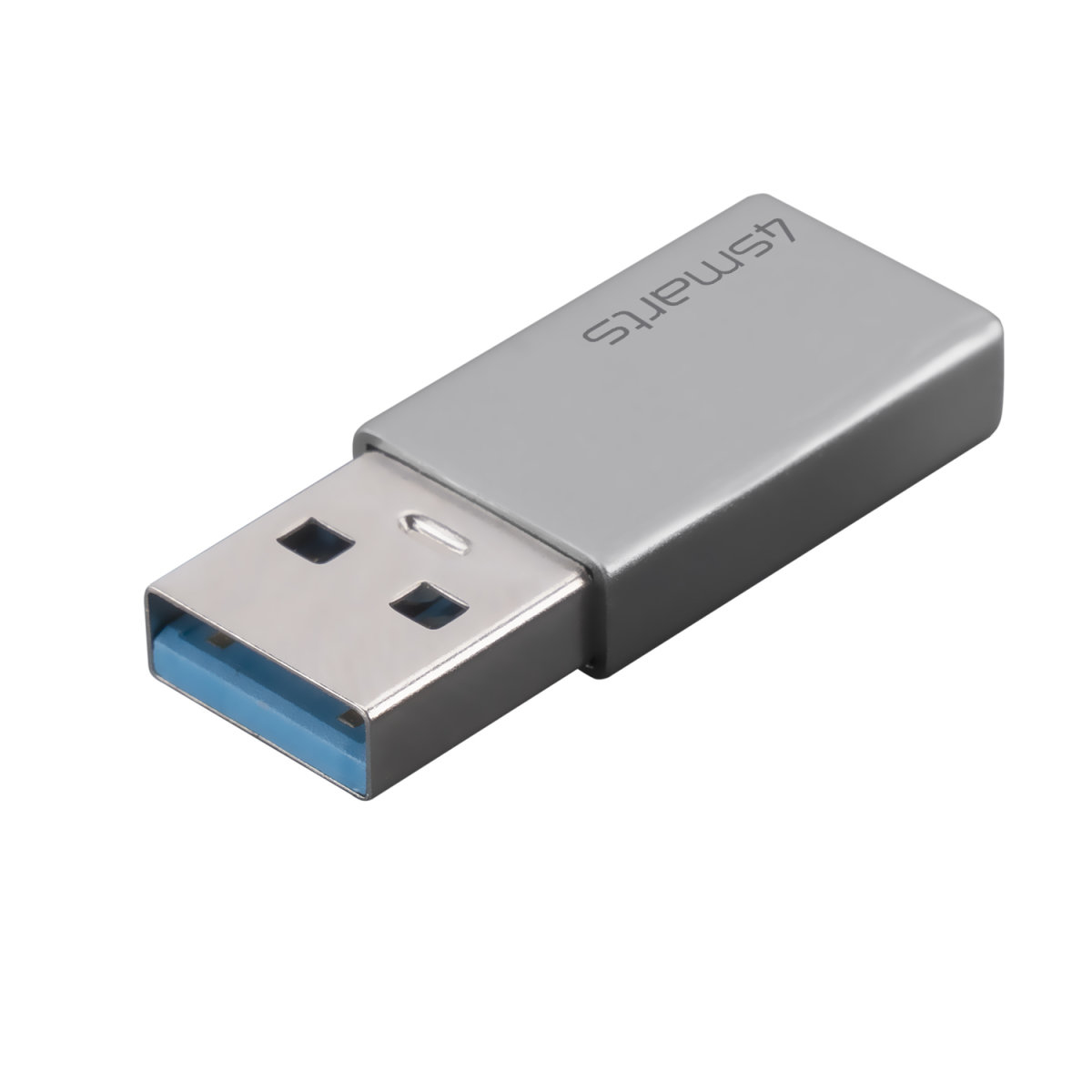 4smarts 540275 USB-A auf USB-C Adapter Grau