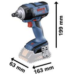 Bosch Professional GDS 18V-300 Akku-Drehschlagschrauber 18 V ohne Akku (06019D8200)