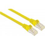 Intellinet Network Patch Cable,Cat.7 Rohkabel Cable/Cat6A Plugs, 0,5m, Yellow, Copper, S/FTP, LSOH / LSZH, PVC, RJ45, Gold Plated Contacts, Snagless, Booted, Lifetime Warranty, Polybag (740647)